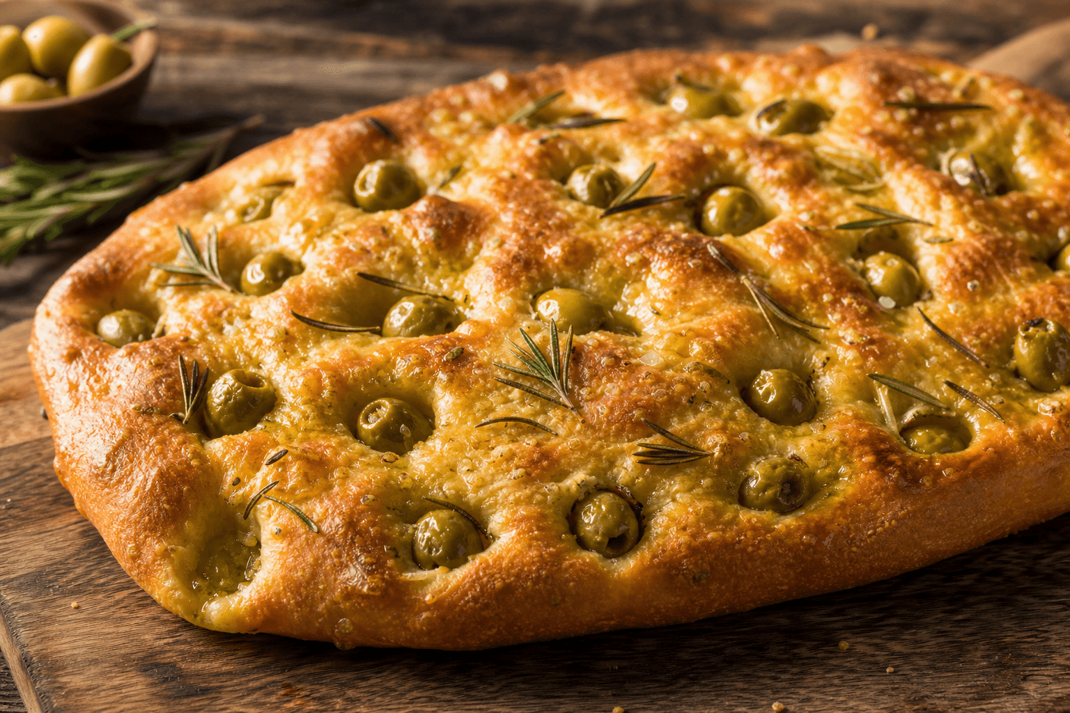 Olive & Rosemary Focaccia